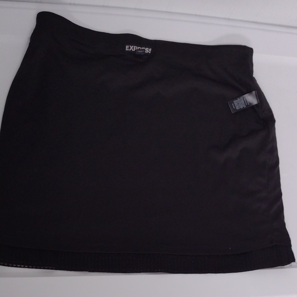 Express Black and Silver Sequin Pencil Mini Skirt Y2K, Rumba,Cocktail. - Picture 9 of 11